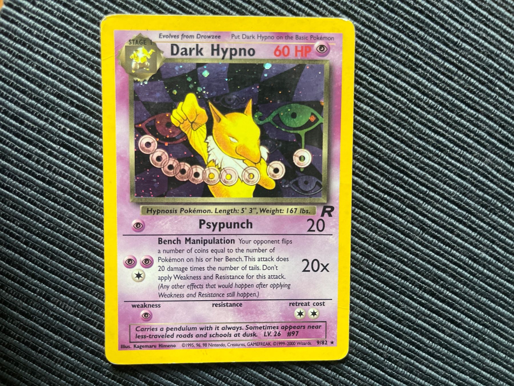 Pokémon Carte collezionabili: Pokemon Dark Hypno holo Team Rocket Set englisch – Usato da Wabern venduto da Collectfun