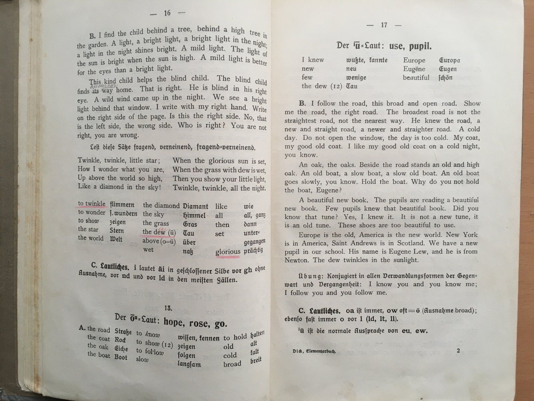 Libri: A new english Course - Ernst Dick (1912) – Usato da Grenchen venduto da Kogi7 5