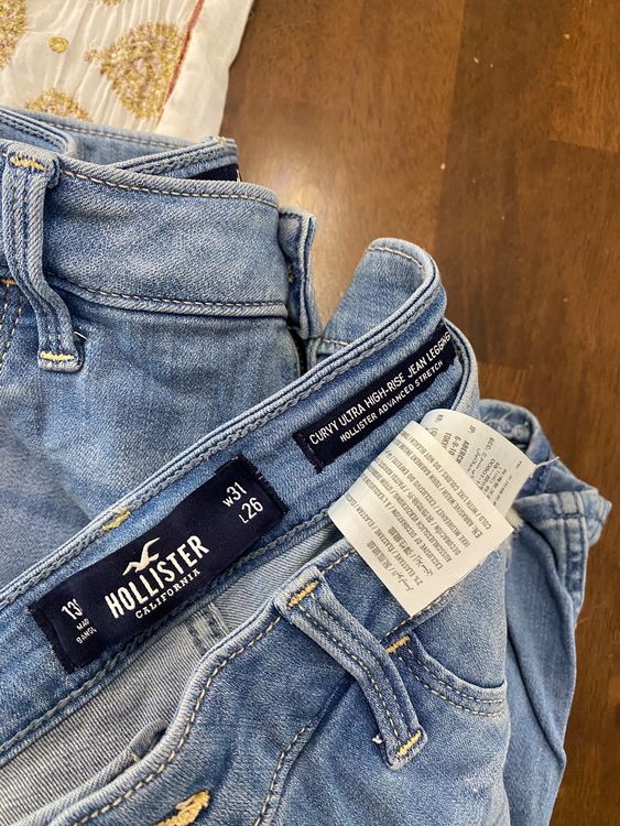 Hollister jeans damen high clearance waist