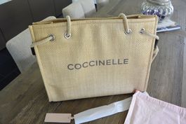 Coccinelle Damen Hand Tasche Strohsack Gefüttert