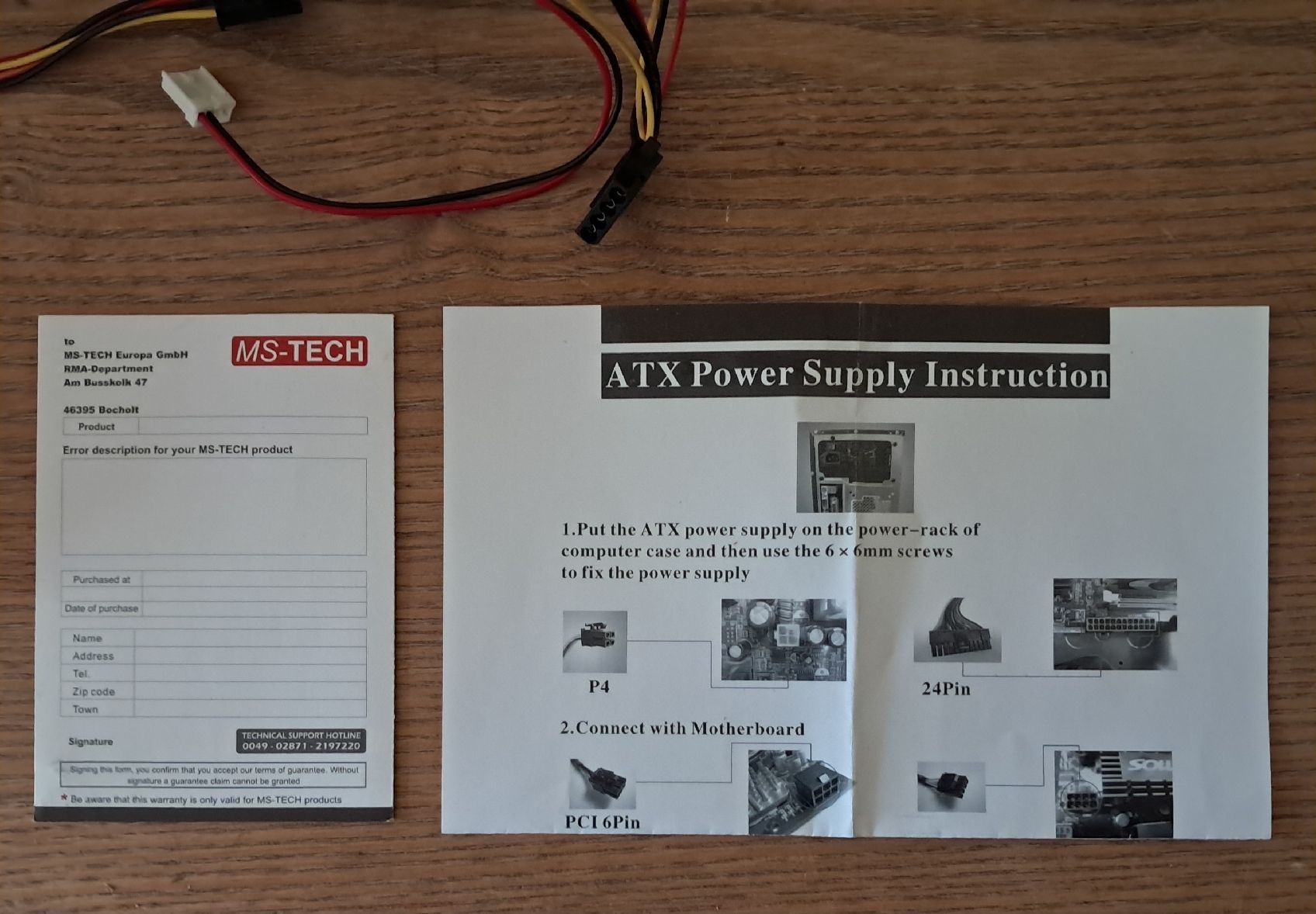 Componenti elettronici: MS-TECH Netzteil 450W ATX PSU MS-N450-VAL V2.3 – Usato da Adlikon b. Andelfingen venduto da Kraemse 3