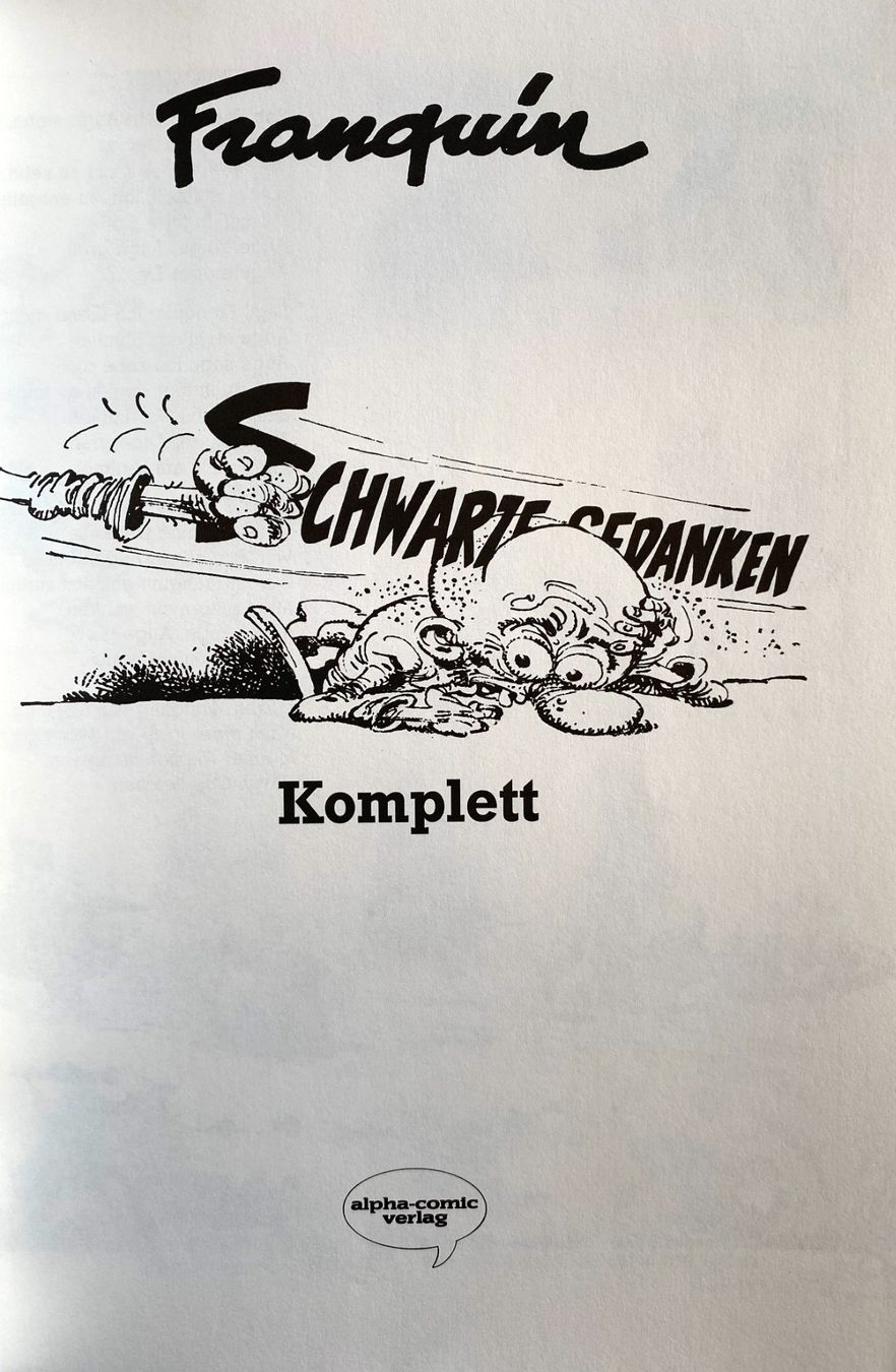 Fumetti: André Franquin "Scharze Gedanken" – Usato da Bern venduto da christianz02 2