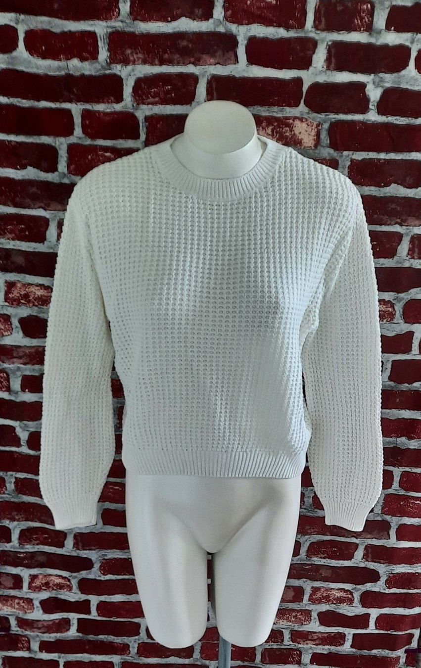 H&M Maglioni & Felpe: H&M Gerippter Pullover Damen Weiss Gr.XS – Nuovo (secondo la descrizione) da Seuzach venduto da VT-Collections2 4