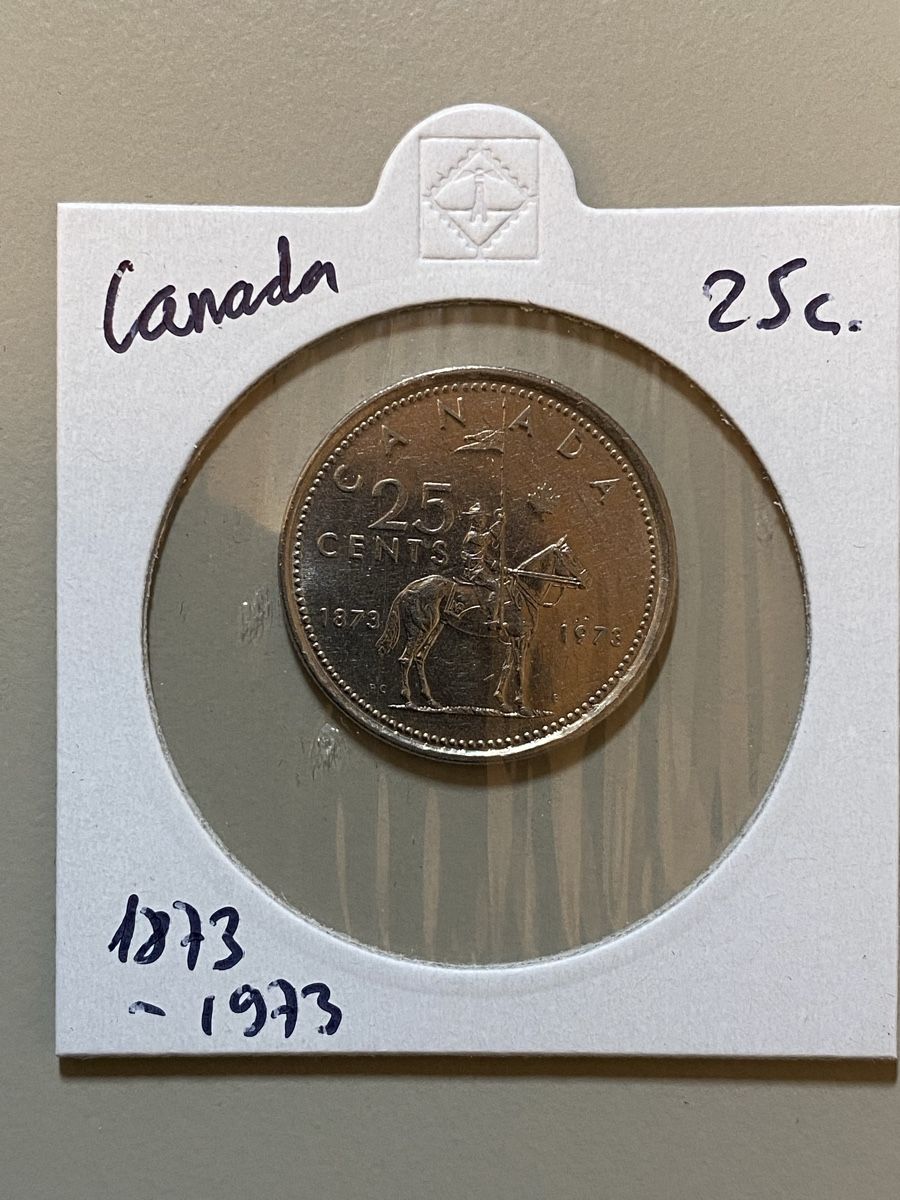 Tutti le monete: Canada - 25 cents - 1873-1973 – Usato da Payerne venduto da Mike1682
