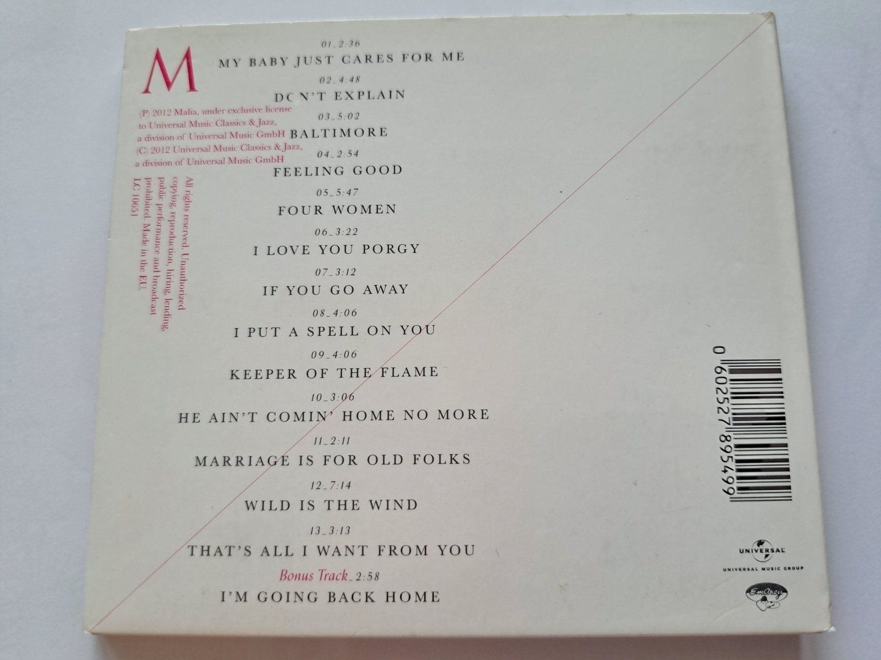 CD: Cd Malia - Black Orchid  – Usato da Pully venduto da bro_n52j 1