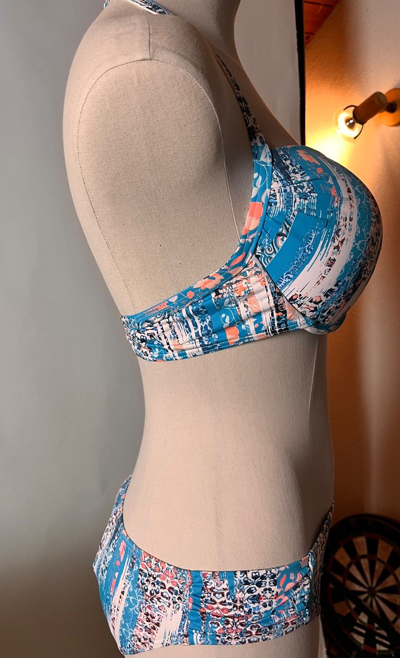 Sunseeker Costumi da bagno & Bikini: SUNSEEKER, Bikini, Grösse 42C, Farbe Hellblau gemustert – Nuovo e nell'imballaggio originale da Rudolfstetten venduto da gst_g7xl 4