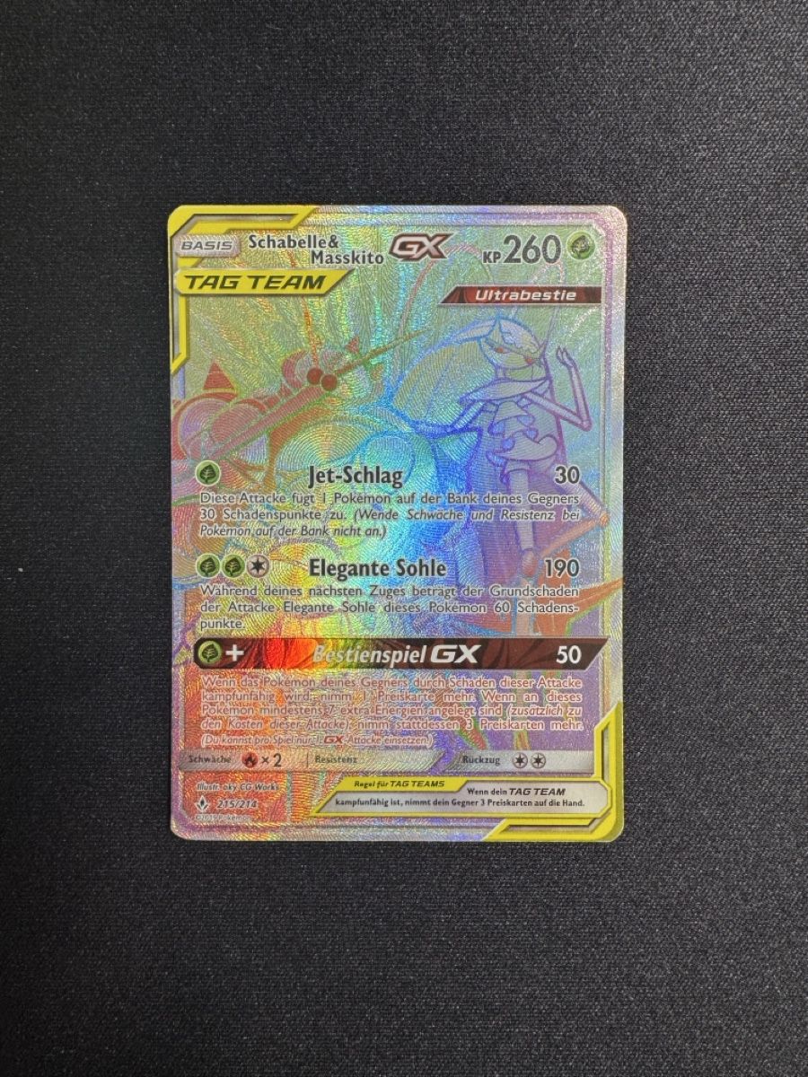 Pokémon Carte collezionabili: Schabelle & Masskito GX DE - Excellent – Nuovo (secondo la descrizione) da Horgen venduto da ric_tz6s