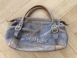 Faltbare Make-up-Tasche Aus Kunstleder – Mit Rautengitter-Design, Rot, Für Kosmetik & Kleinkram, 20x9x9 Cm