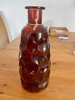 Blumenvase, Dekovase, Glas, rot