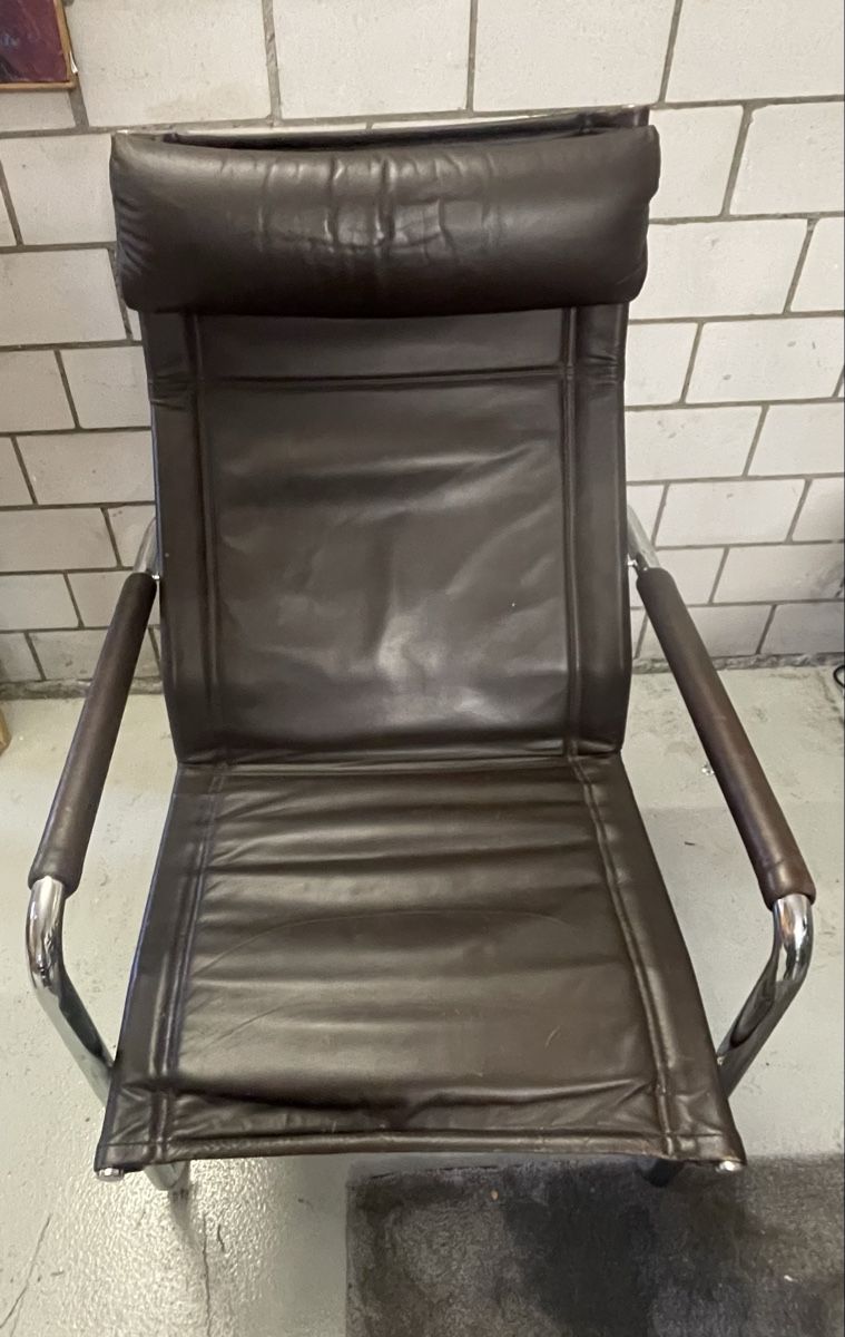 Sessel: Mid Century Stahlrohr Sessel Hochlehner – Gebraucht aus Mönchaltorf von tex-52