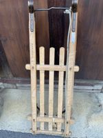 Original Grindelwald Holzschlitten, Vintage Deko, Rarität