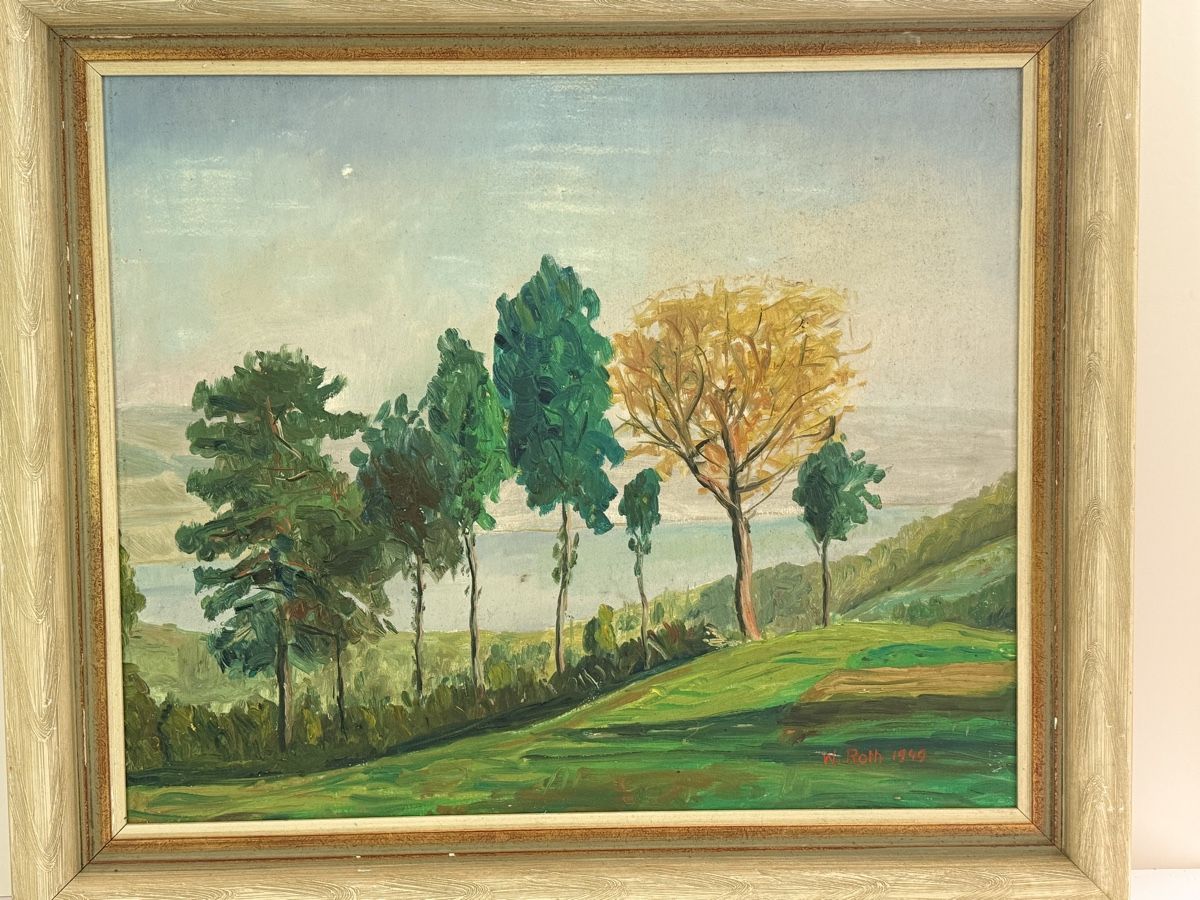 Dipinti: Willy Roth - 1949 - Ölgemälde  – Usato da Solothurn venduto da NUVICO 3