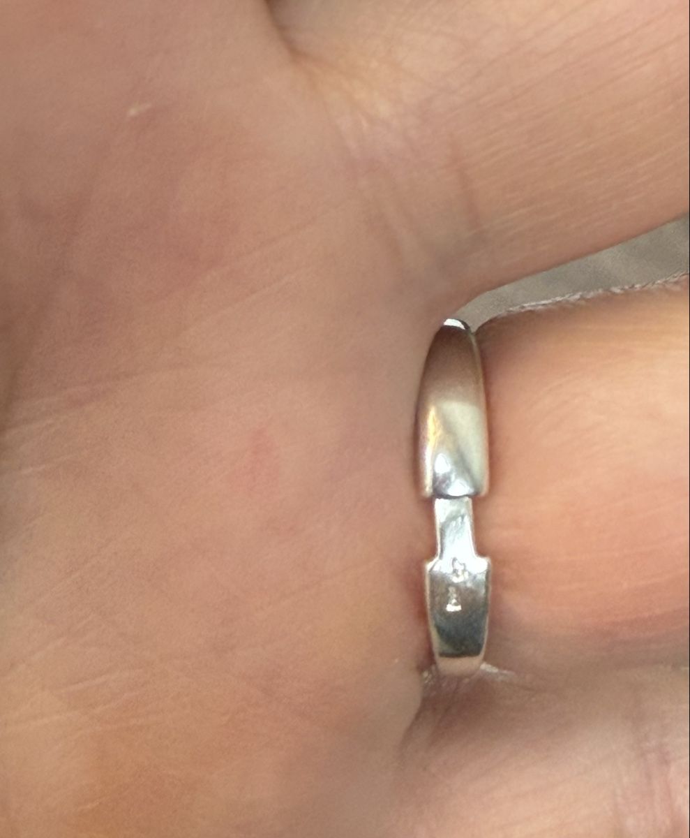 Anelli: Eleganter Silberring mit Saphir, regulierbar – Nuovo e nell'imballaggio originale da Ebikon venduto da elischka 3