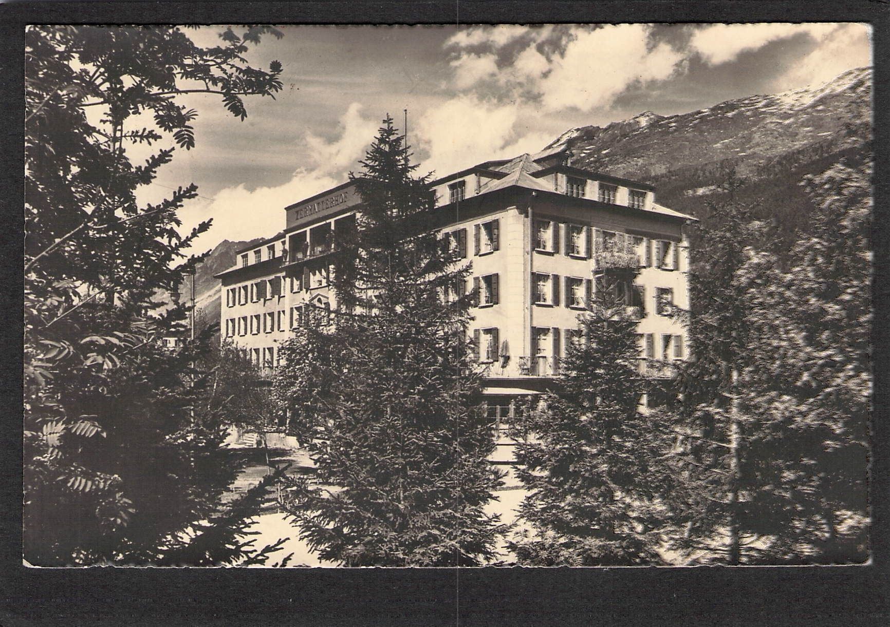 Cartoline postali: AK.VS Zermatt,Hotel Zermatterhof – Usato da Reichenburg venduto da ibiza18