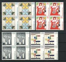1993, Sonderpostmarken III, Viererblöcke **