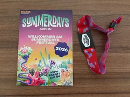 SummerDays Arbon 1-Tagespass Samstag 29. August 2026