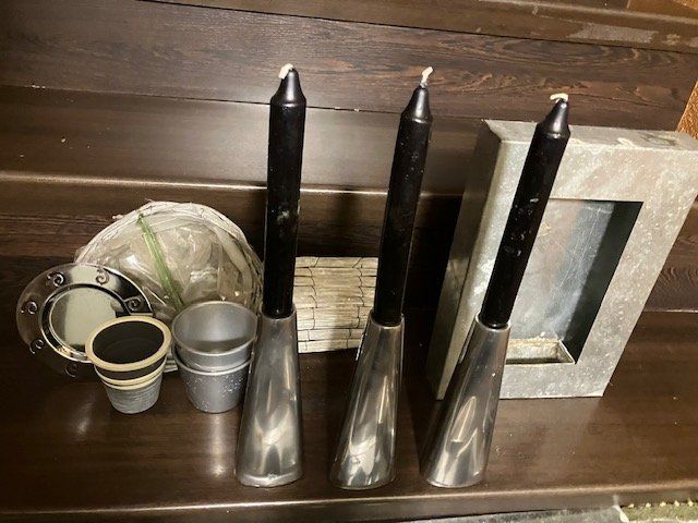 Tutte le decorazioni: dekorations-set in anthrazit, silber, schwarz inkl. tablar – Usato da Schwarzenberg LU venduto da kindler007 5