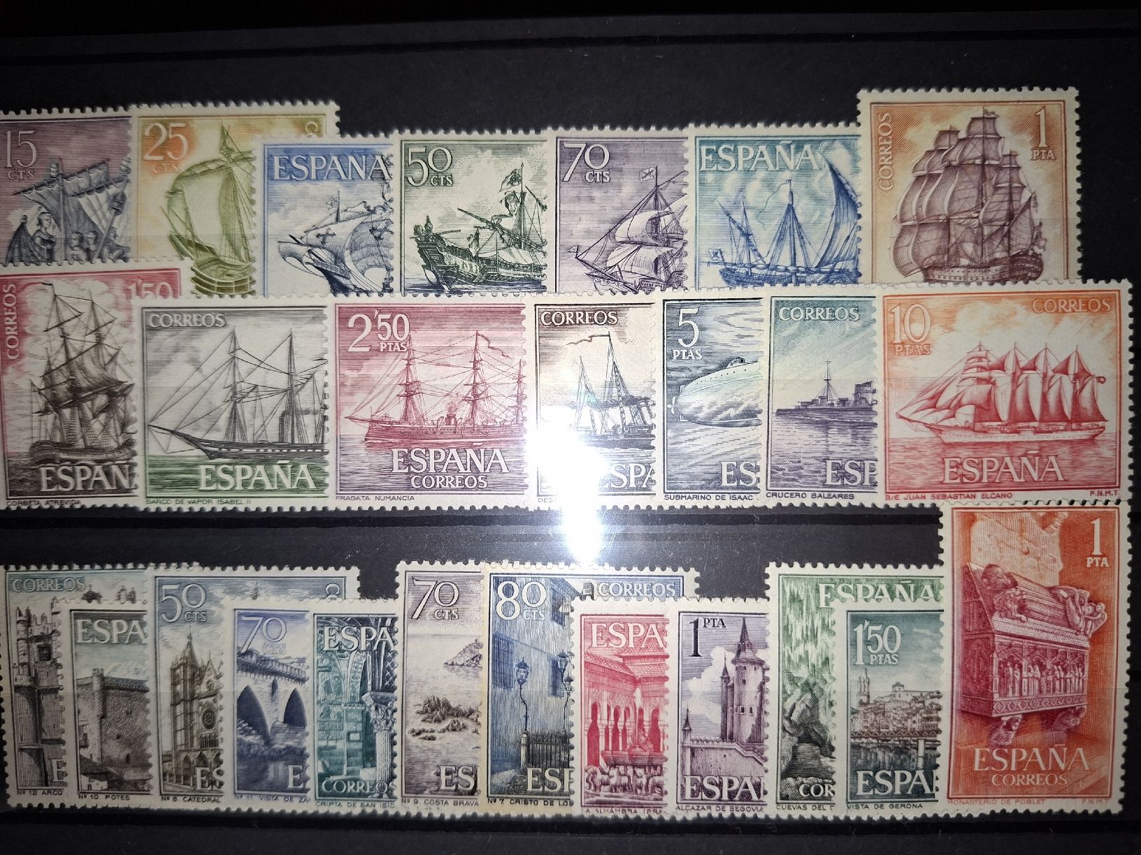 Alle Briefmarken: Motive Schiffe Spanien – Gebraucht aus Balgach von SIMEON27