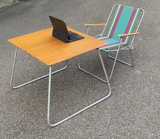 Mid century Klapptisch im Bauhaus Design