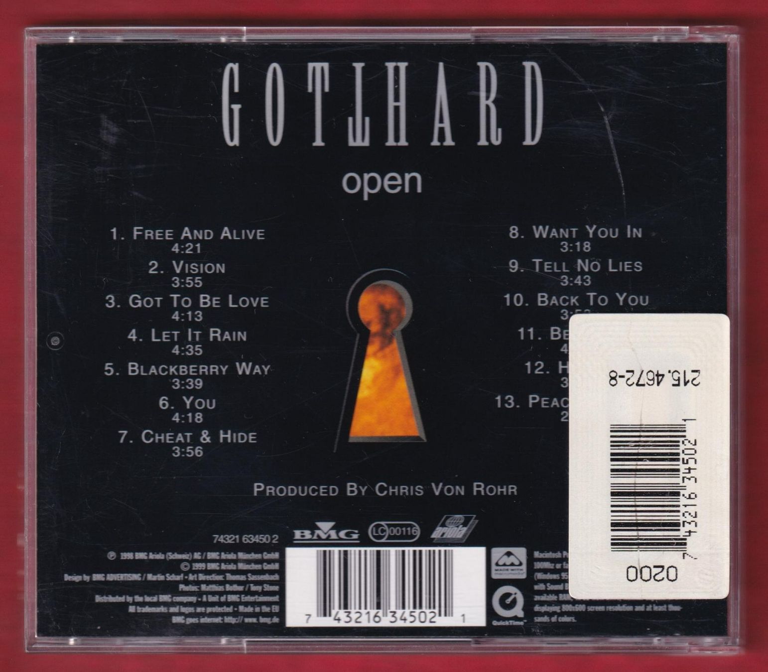 CD: Gotthard - Open (CD) – Usato da Zürich venduto da Pfluftl2000 1