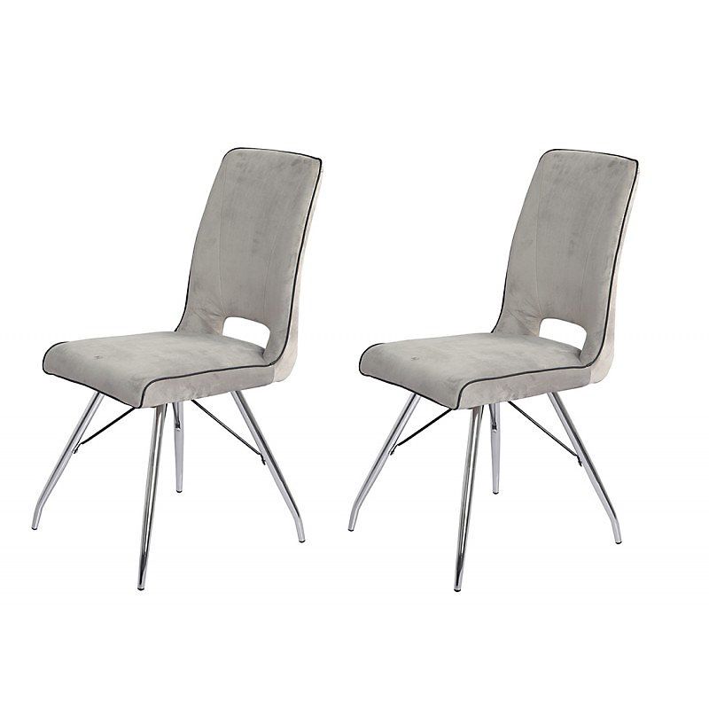 Sedie: chaises velours gris clair moderne  – Usato da Thônex venduto da emm_7r8p 1