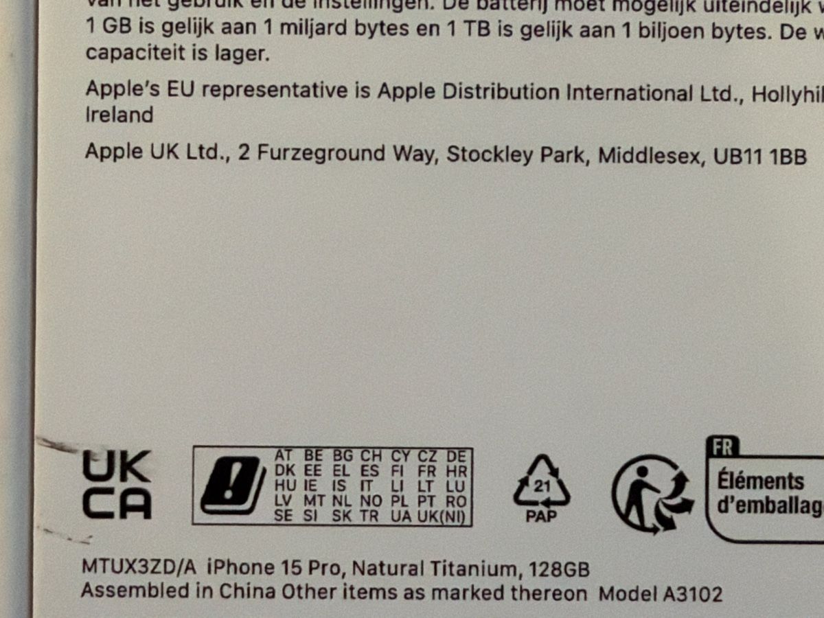 Apple Handys / Smartphones: iPhone 15 pro titanium 128gb – Gebraucht aus Apples von Xahhax 1