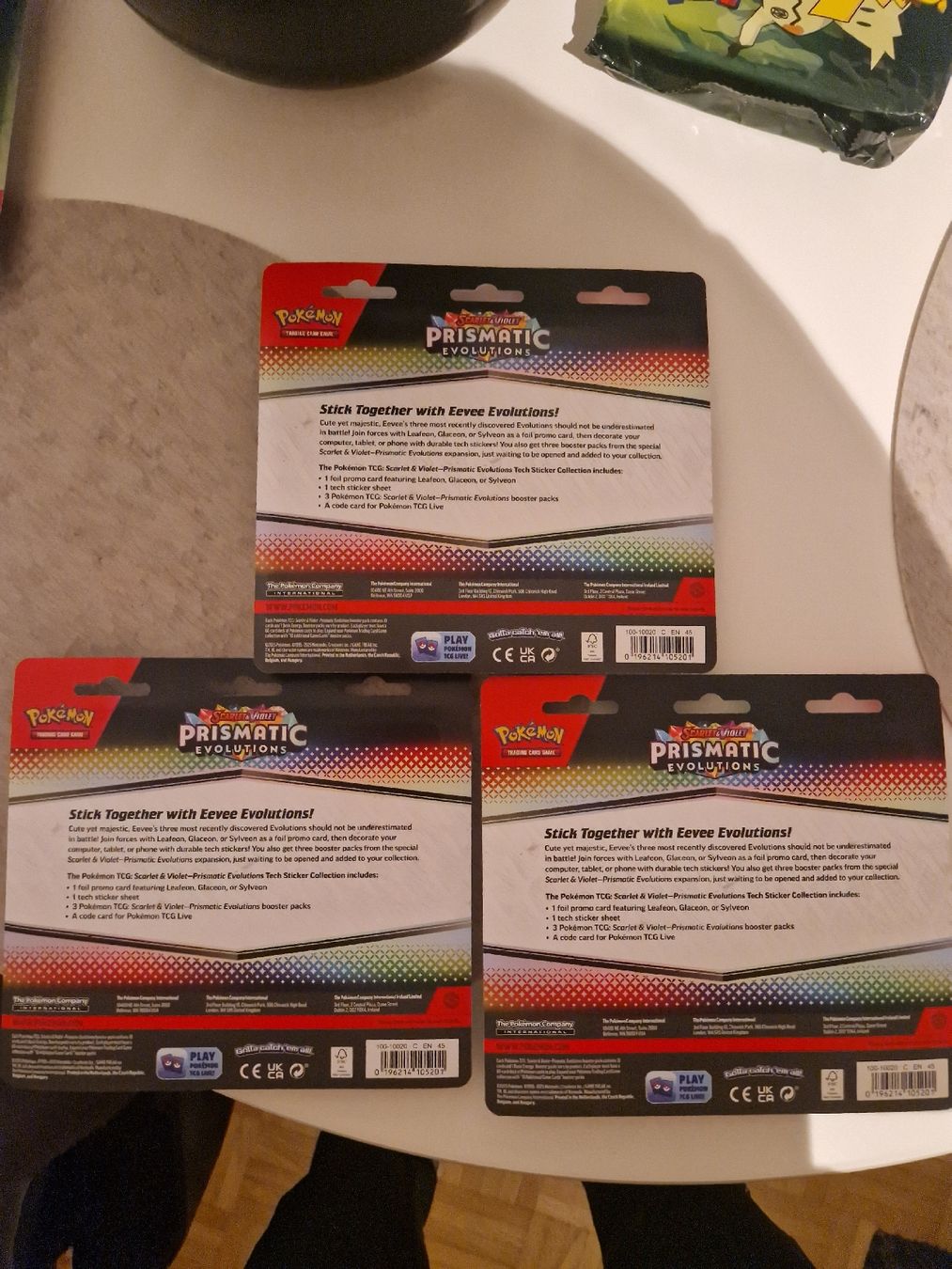 Pokémon Carte collezionabili: Pokémon Prismatic Tripack – Nuovo e nell'imballaggio originale da Les Acacias venduto da S.Vieira 2