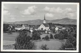 Hombrechtikon Teilansicht mit Kirche