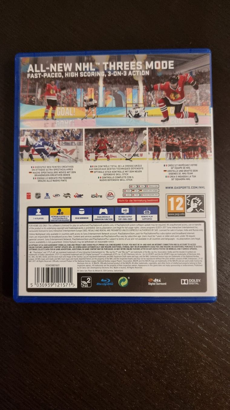 Giochi: NHL 18 – Usato da Bern venduto da Tschanz13 1