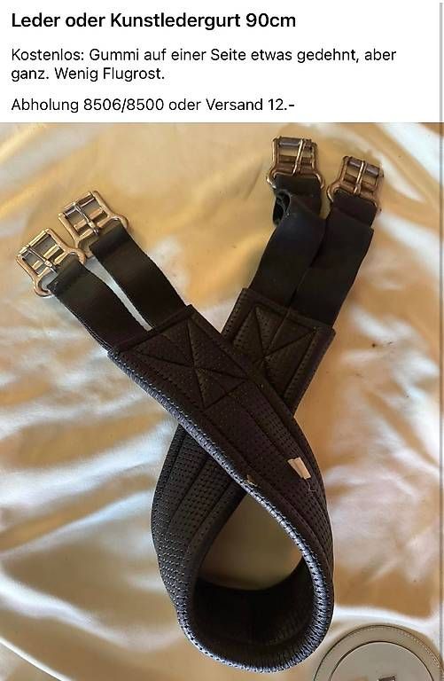 Selle & Accessori: Sattelgurt diverse Grössen und Materialien – Usato da Lanzenneunforn venduto da vario714 1