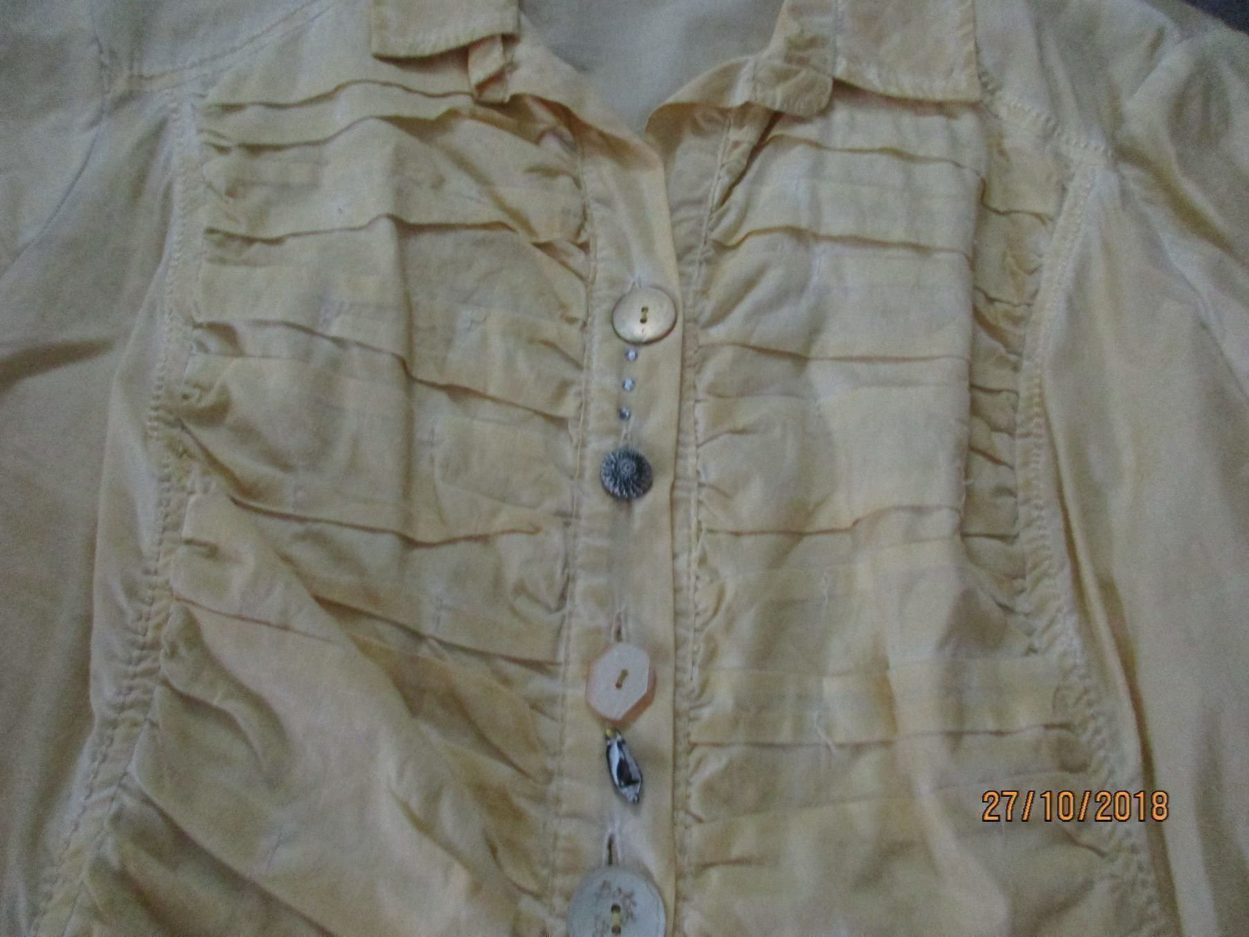 Blusen: Bottega Bluse L in schönem gelb. – Neu (gemäss Beschreibung) aus Ottenbach von Claurin 2