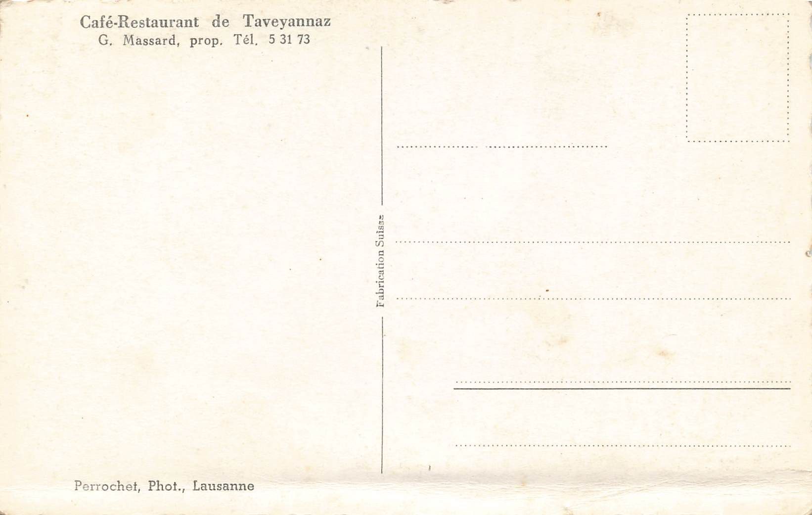 Cartes postales: Restaurant taveyannaz – D'occasion à Biasca par Blenio71 1