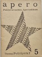 APERO: Politerarisches Heft Nr. 5 (September 1968)