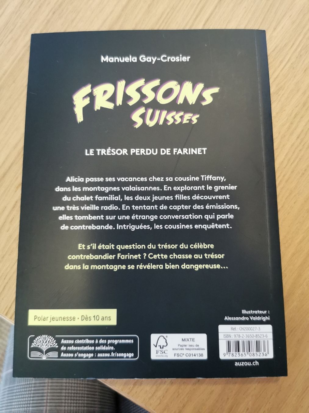 Livres: Livre "Frissons Suisses" – D'occasion à seigneux par Boyo12 1