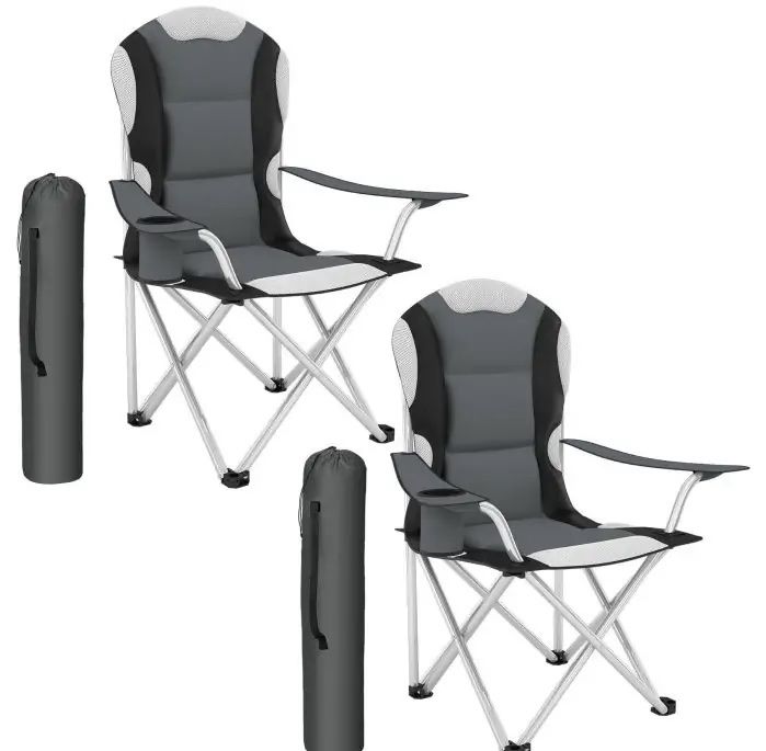 Stühle: Campingstuhl grau 2er Set – Neu und originalverpackt aus Oberegg von MR-shop