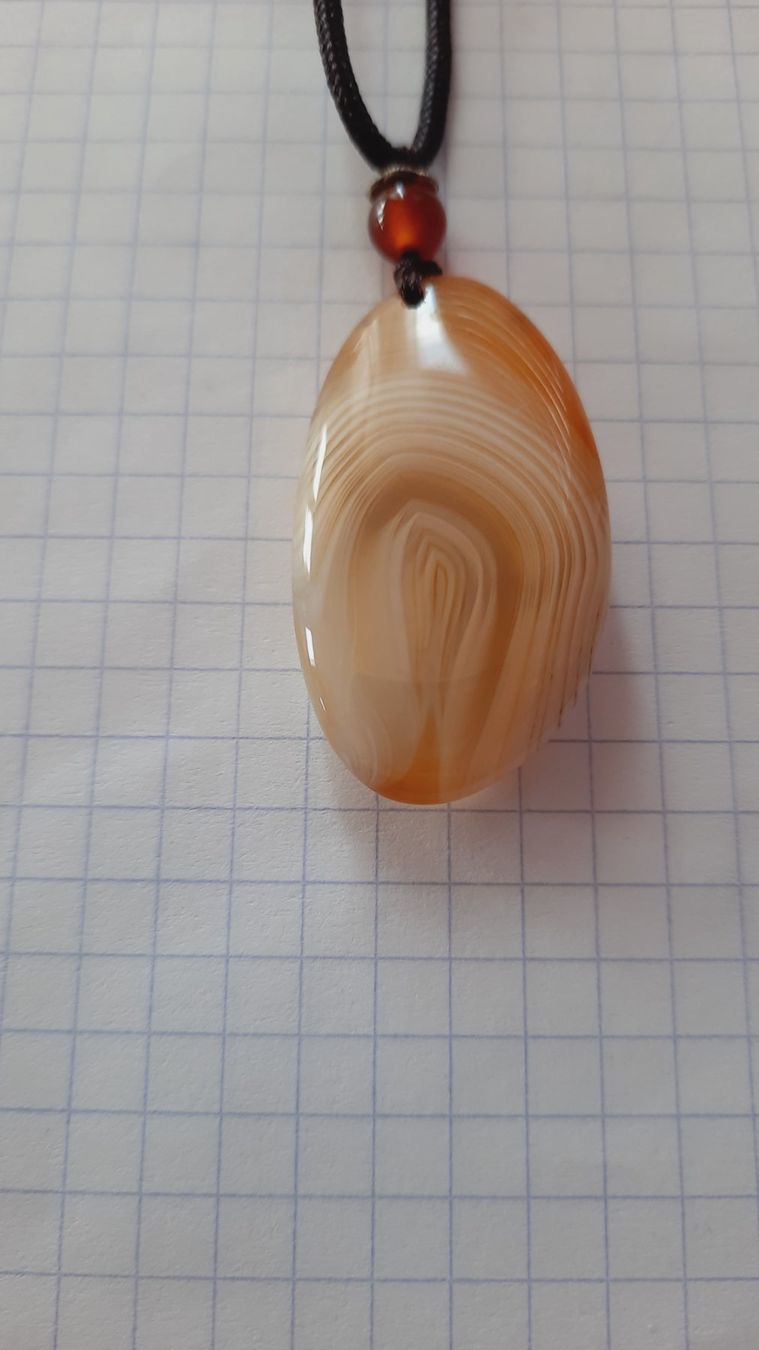 Anhänger: Pendentif en Agate avec cordon noir – Gebraucht aus Les Brenets von glo_267f 1