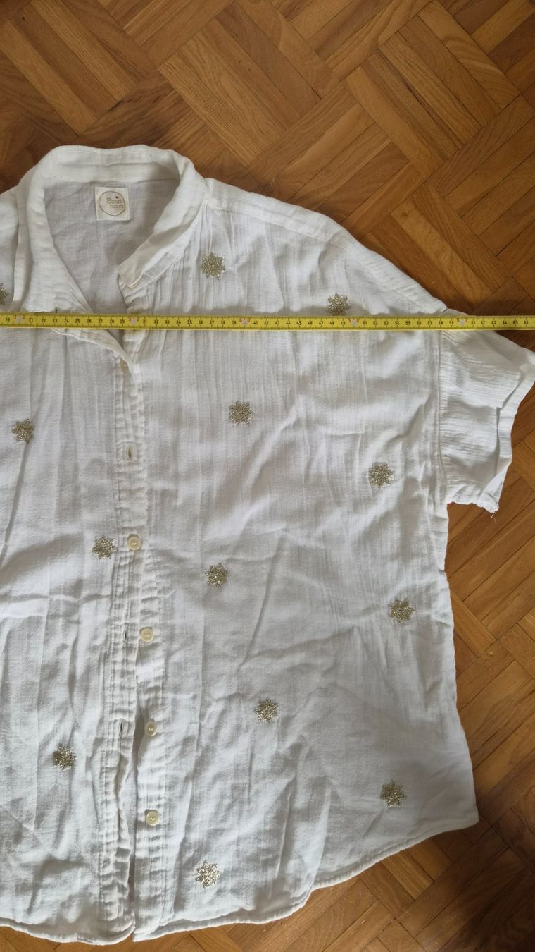 Des Petits Hauts Chemisiers: Weisse Bluse mit Sternen – D'occasion à Zürich par lilu010 2
