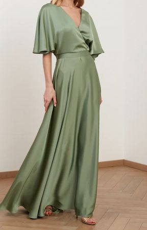 Salbeigrün Maxikleid Grösse M festlich!