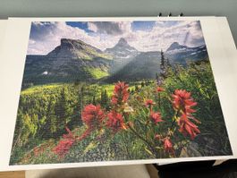 Ravensburger Puzzle, 2000 Teile, Berglandschaft, komplett