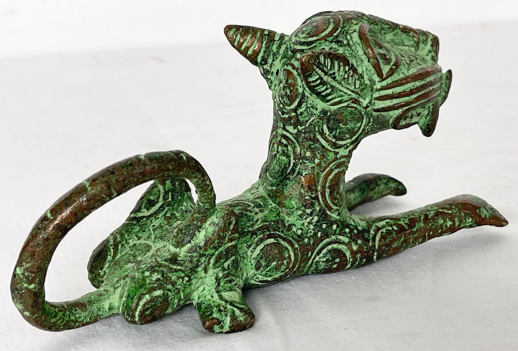 Sculture & Statue: feiner alter Leopard Bronze Benin Länge 15,5 cm – Usato da Rüthi (Rheintal) venduto da Kunsthaus777 6