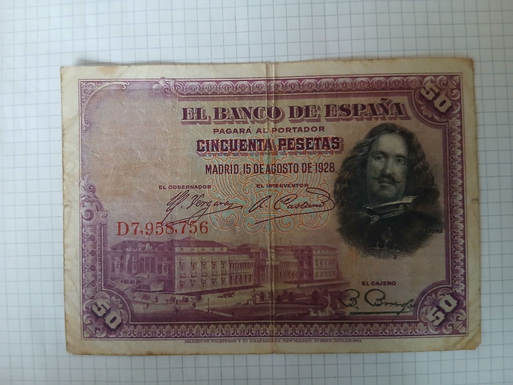 Banconote: Spanische Pesetas aus den 20er/30er – Usato da Bremgarten AG venduto da pia_8gw8 1