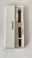 Tissot Uhr, Vintage, vergoldet, mit Lederarmband, TOP!