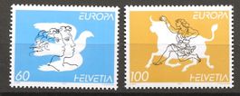 Briefmarken Schweiz 1995 Europa ** Mi 1552-1553  Z 880-881**