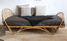 Einzelbett Doppelbett Betten Rattanbett Natur Rattan Bett