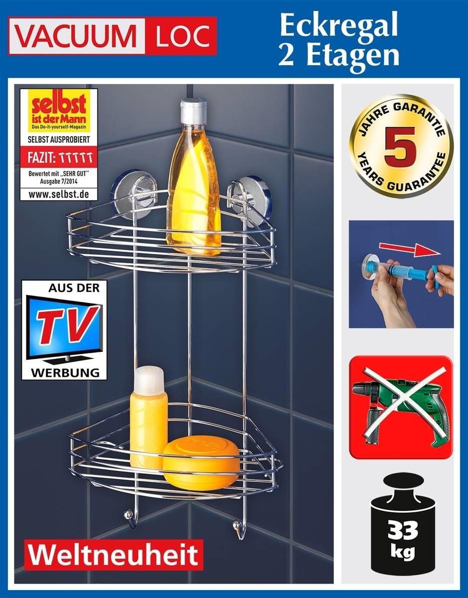 Scaffali: Vacuum Loc Wandregal mit 2 Ablagen – Nuovo (secondo la descrizione) da Koppigen venduto da Bracher_Mail-House