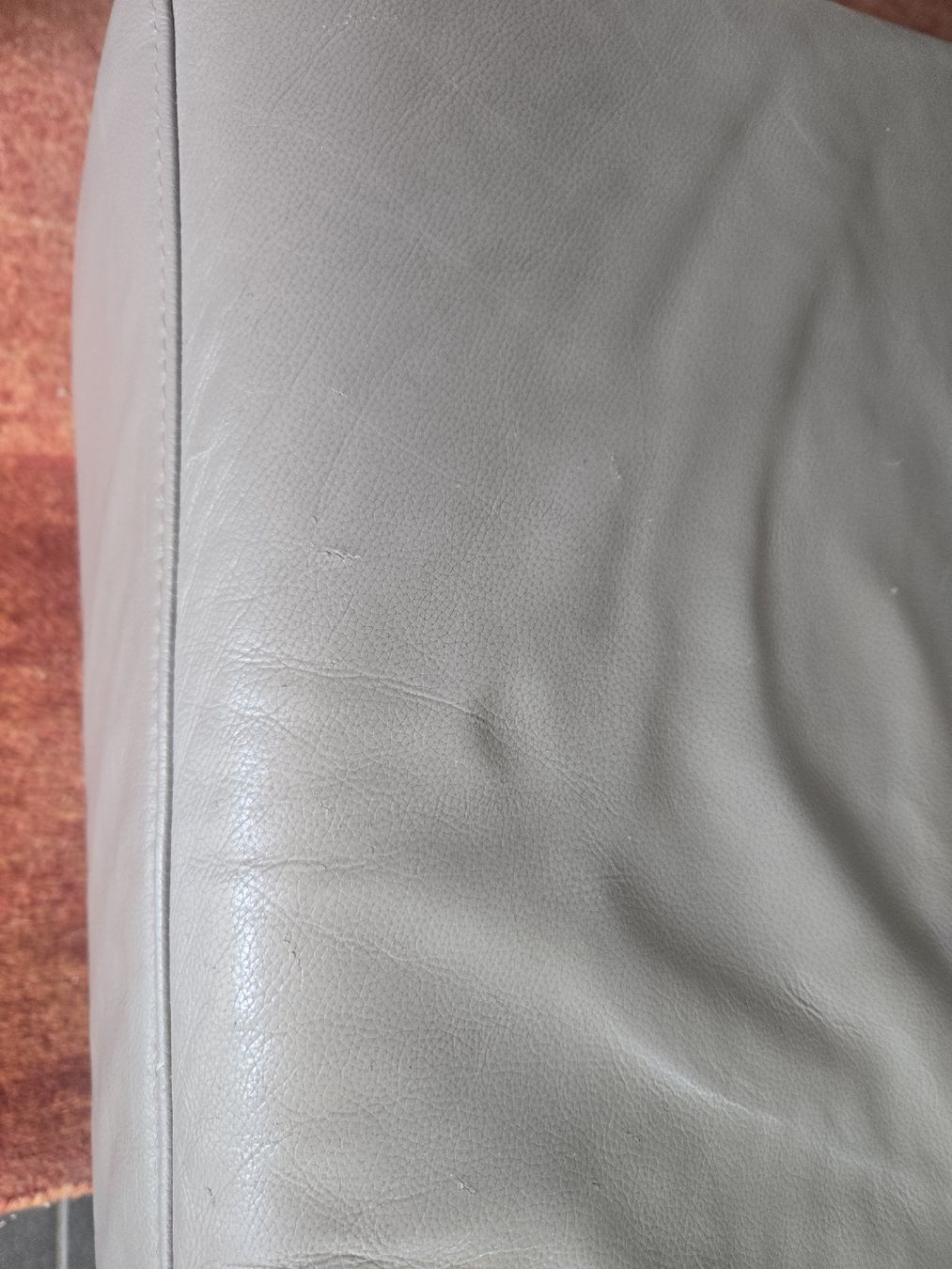 Pfister Sofas: Ecksofa Leder grau mit Hocker gebraucht – D'occasion à Rüti ZH par Deltakids 4