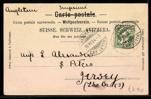 Cartoline postali: AK Neuchâtel, Vue générale, 1904 – Usato da Berlin venduto da bartko-reher 1