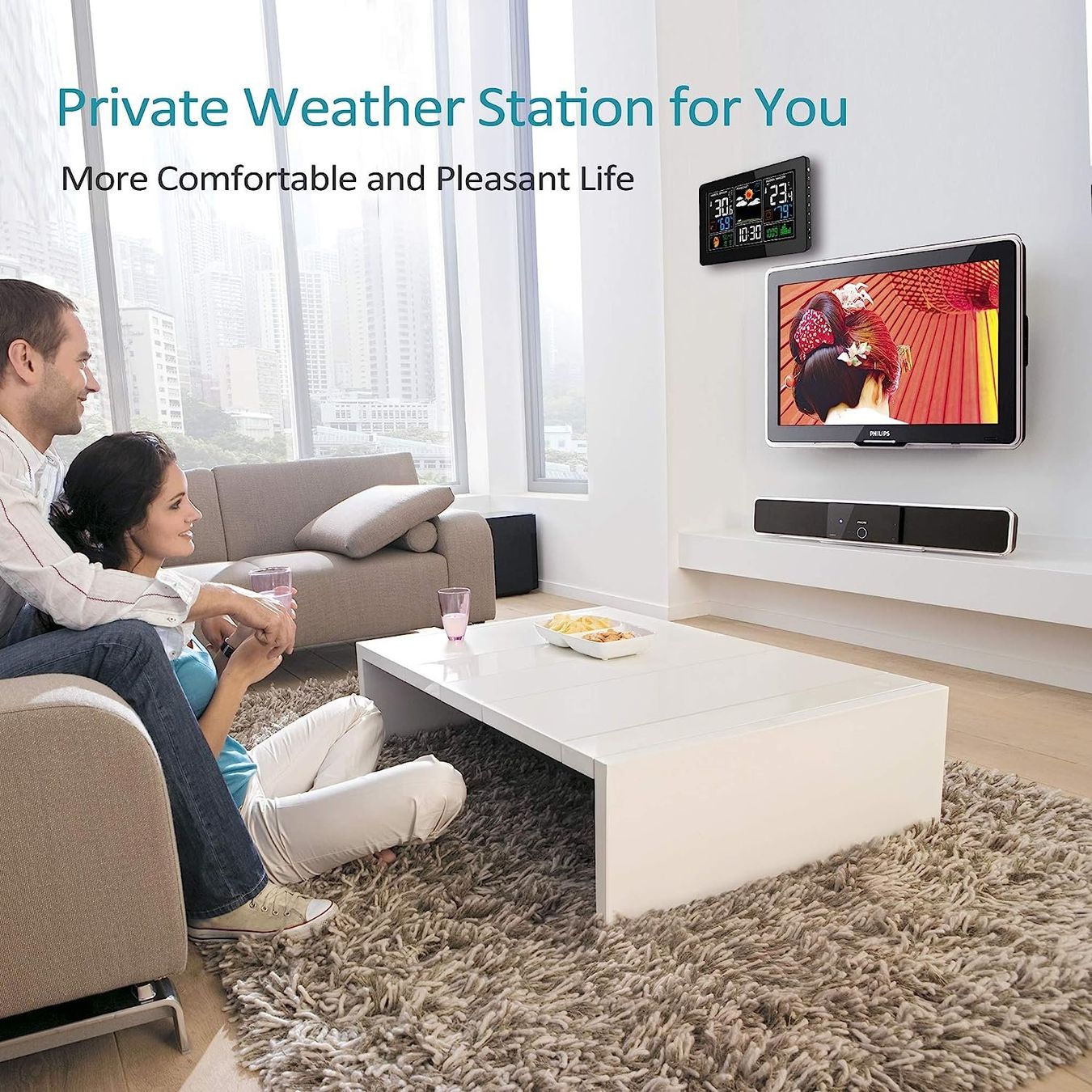 Sonstiges für Haushalt & Wohnen: Wetterstation mit Außensensor 9-IN-1 Wireless Digital Wecker – Neu und originalverpackt aus Dörflingen von Nixhub 6