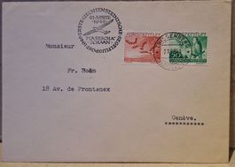 Liechtenstein Einheimische Vögel 1946 Segelflugpost
