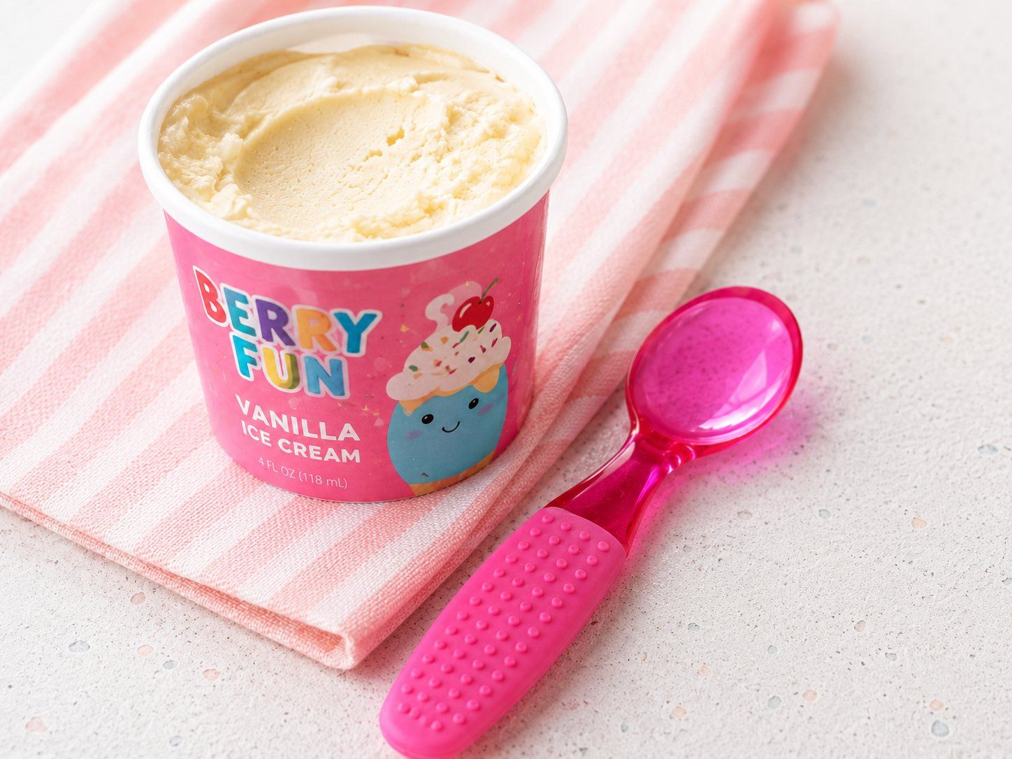 Löffel: Eisportionierer Pink Eiscremelöffel Küchenhelfer – Neu (gemäss Beschreibung) aus Fully von VaneaSelection